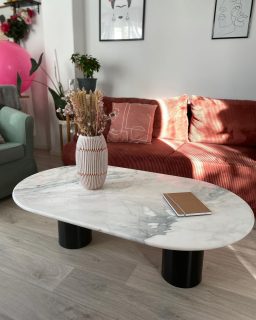 Ce plateau est un peu spécial car il a fait partie du décor de mon enfance. C’était la table à manger dans l’appartement de ma plus vieille amie @marion_lova 🌻. Quand elle l’a récupéré pour meubler son nouvel appart, c’est avec plaisir que je l’ai restauré et transformé en table basse pour le nid qui accueille la famille qu’elle s’est construite dont je fais évidement toujours partie… 32 ans plus tard ! 🩷